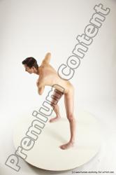 Nude Man White Standing poses - ALL Athletic Short Brown Standing poses - simple Multi angles poses Realistic